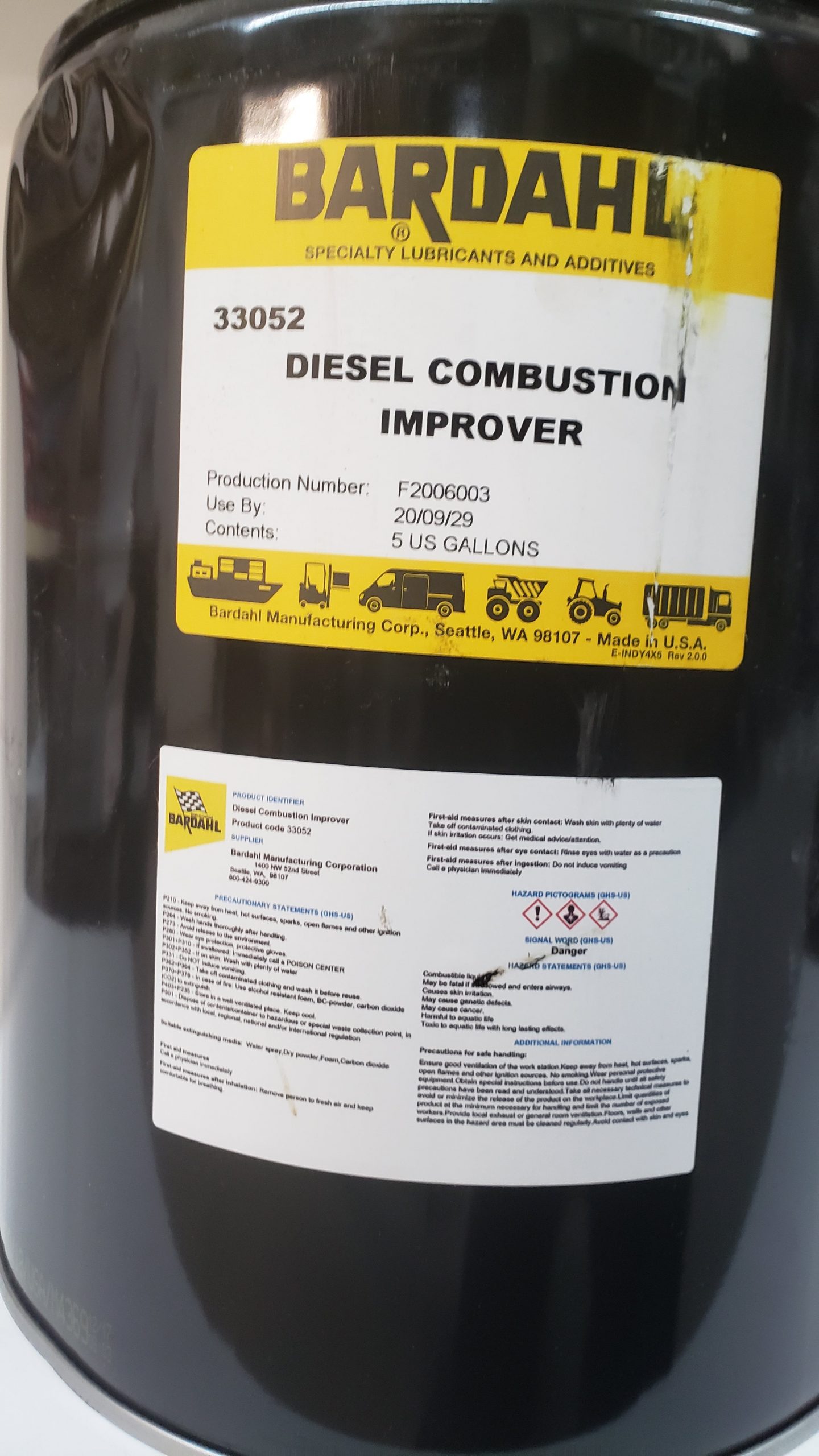 Fuel additive 0.5 liter B.D.C. BARDAHL DIESEL COMBUSTION BAR-1252